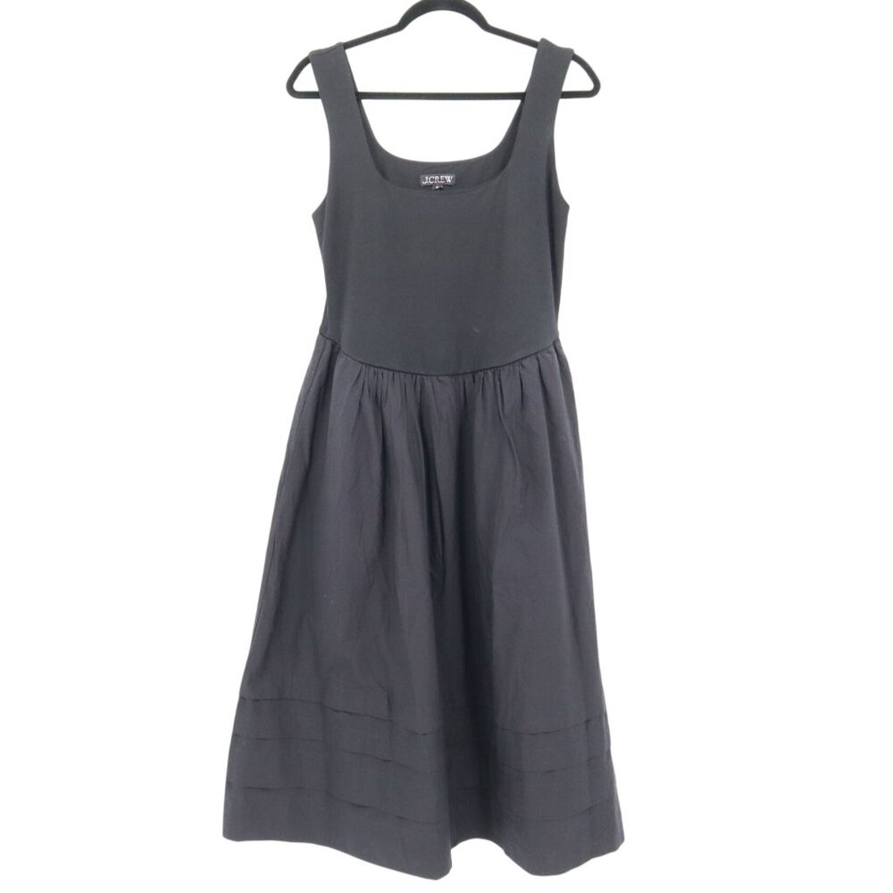 J. Crew Petite Drop-Waist Mixy Dress Womens MP Black Whimsigoth Fairy Grunge NWT - Picture 2 of 16